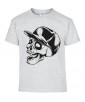 T-shirt Homme Tête de Mort Skater [Skull, Urban, Hip-Hop] T-shirt Manches Courtes, Col Rond