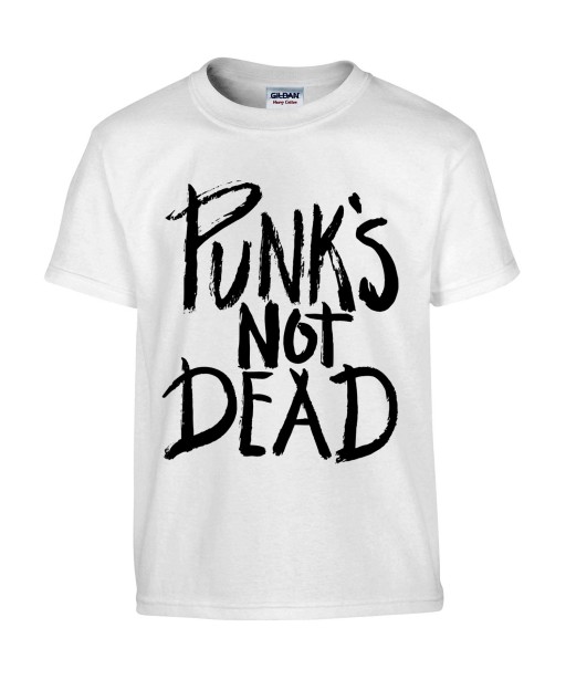 T-shirt Homme Punk's Not Dead [Musique, Punk, Graphique, Design] T-shirt Manches Courtes, Col Rond