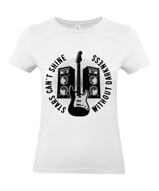 T-shirt Femme Guitare [Musique, Rock, Concert] T-shirt Manches Courtes, Col Rond