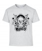 T-shirt Homme Tête de Mort Music [Skull, Concert, Rock, Musique] T-shirt Manches Courtes, Col Rond