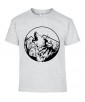 T-shirt Homme Tattoo Loup [Tatouage, Animaux, Graphique, Design] T-shirt Manches Courtes, Col Rond