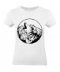 T-shirt Femme Tattoo Loup [Tatouage, Animaux, Graphique, Design] T-shirt Manches Courtes, Col Rond