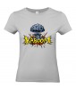 T-shirt Femme Pop Art Kaboom [Explosion, Bombe Nucléaire, Graffiti, Rétro, Comics, Cartoon] T-shirt Manches Courtes, Col Rond
