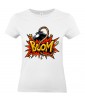 T-shirt Femme Pop Art Boom [Explosion, Dynamite, Graffiti, Rétro, Comics, Cartoon] T-shirt Manches Courtes, Col Rond