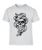 T-shirt Homme Tête de Mort Serpent [Tattoo, Tatouage, Rock, Gothique] T-shirt Manches Courtes, Col Rond