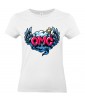 T-shirt Femme Pop Art OMG [Graffiti, Oh My God, Rétro, Ange, Comics, Ailes, Nuage, Cartoon] T-shirt Manches Courtes, Col Rond