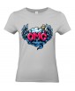 T-shirt Femme Pop Art OMG [Graffiti, Oh My God, Rétro, Ange, Comics, Ailes, Nuage, Cartoon] T-shirt Manches Courtes, Col Rond