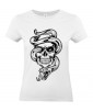 T-shirt Femme Tête de Mort Serpent [Tattoo, Tatouage, Rock, Gothique] T-shirt Manches Courtes, Col Rond