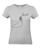 T-shirt Femme Ligne Couple Mariage [Graphique, Design, Trait, Romantique, Amour, Love] T-shirt Manches Courtes, Col Rond