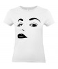 T-shirt Femme Sexy Glamour [Pin-Up, Visage, Femme, Mode, Graphique, Design] T-shirt Manches Courtes, Col Rond