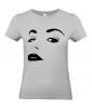 T-shirt Femme Sexy Glamour [Pin-Up, Visage, Femme, Mode, Graphique, Design] T-shirt Manches Courtes, Col Rond