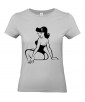 T-shirt Femme Pin-Up Rétro Angela [Pin-Up, Ronde, Formes, Cartoon, Sexy, Coquin] T-shirt Manches Courtes, Col Rond