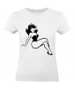 T-shirt Femme Pin-Up Rétro Scarlett [Pin-Up, Ronde, Formes, Cartoon, Sexy, Coquin] T-shirt Manches Courtes, Col Rond