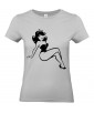 T-shirt Femme Pin-Up Rétro Scarlett [Pin-Up, Ronde, Formes, Cartoon, Sexy, Coquin] T-shirt Manches Courtes, Col Rond