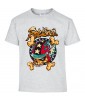 T-shirt Homme Tête de Mort Motard [Biker, Ride Loose, Moto, Swag] T-shirt Manches Courtes, Col Rond