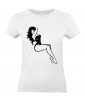 T-shirt Femme Pin-Up Rétro Jessica [Pin-Up, Ronde, Formes, Cartoon, Sexy, Coquin] T-shirt Manches Courtes, Col Rond