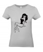 T-shirt Femme Pin-Up Rétro Jasmine [Pin-Up, Ronde, Formes, Cartoon, Sexy, Coquin] T-shirt Manches Courtes, Col Rond