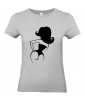 T-shirt Femme Pin-Up Rétro Samanta [Pin-Up, Ronde, Formes, Cartoon, Sexy, Coquin] T-shirt Manches Courtes, Col Rond