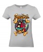 T-shirt Femme Tête de Mort Motard [Biker, Ride Loose, Moto, Swag] T-shirt Manches Courtes, Col Rond