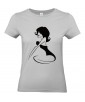 T-shirt Femme Pin-Up Rétro Barbara [Pin-Up, Ronde, Formes, Cartoon, Sexy, Coquin] T-shirt Manches Courtes, Col Rond