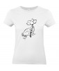 T-shirt Femme Tattoo Lotus [Tatouage, Zen, Spiritualité, Fleur de Lotus, Religion] T-shirt Manches Courtes, Col Rond