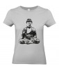 T-shirt Femme Tattoo Buddha Méditation [Tatouage, Bouddha, Religion, Yoga, Zen, Spiritualité] T-shirt Manches Courtes, Col Rond