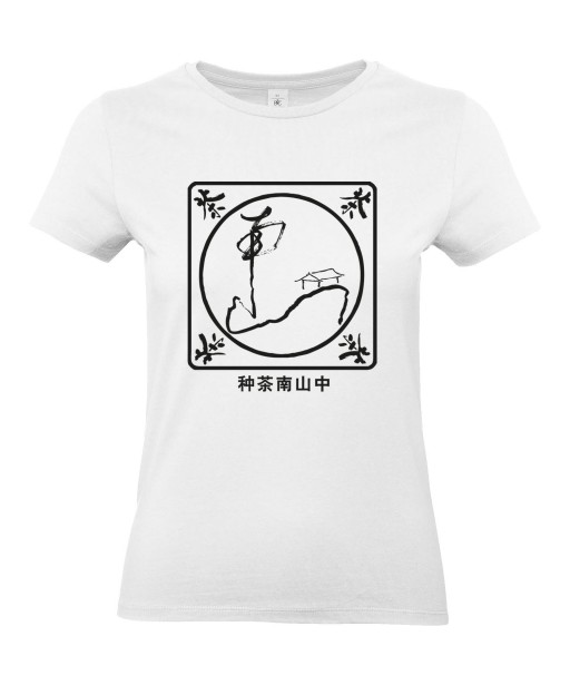 T-shirt Femme Tattoo Zen [Tatouage, Chinois, Religion, Spiritualité] T-shirt Manches Courtes, Col Rond