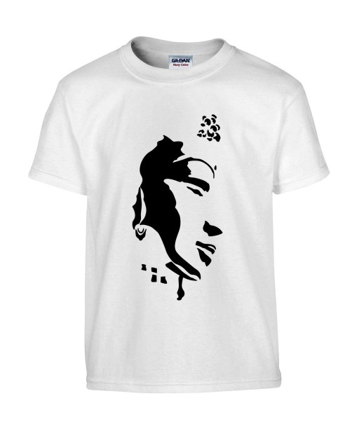 T-shirt Homme Tattoo Visage Buddha [Tatouage, Zen, Bouddha, Religion, Spiritualité] T-shirt Manches Courtes, Col Rond
