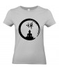 T-shirt Femme Tattoo Buddha Yoga [Tatouage, Bouddha, Religion, Méditation, Zen, Spiritualité] T-shirt Manches Courtes, Col Rond