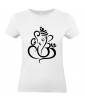 T-shirt Femme Tattoo Ganesh Design [Tatouage, Religion, Yoga, Spirituel, Élephant, Dieu] T-shirt Manches Courtes, Col Rond