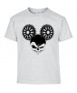 T-shirt Homme Tête de Mort Mickey Mouse [Skull, Trash, Films, Humour Noir, Disney, Parodie, Cinéma] T-shirt Manches Courtes, Col Rond