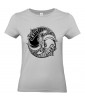 T-shirt Femme Tattoo Carpe Koï Yin Yang [Tatouage, Irezumi, Japon, Spiritualité, Zen, Animaux, Poisson, Religion] T-shirt Manches Courtes, Col Rond