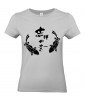T-shirt Femme Tattoo Carpe Koï Symboles [Tatouage, Irezumi, Japon, Spiritualité, Zen, Animaux, Poisson, Religion] T-shirt Manches Courtes, Col Rond