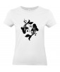 T-shirt Femme Tattoo Carpe Japonaise [Tatouage, Irezumi, Spiritualité, Japon, Zen, Animaux, Poisson, Religion] T-shirt Manches Courtes, Col Rond