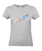 T-shirt Femme Création D'Adam [Robot, Science, Religion, Spirituel, Chrétien, Doigt, Michel-Ange] T-shirt Manches Courtes, Col Rond