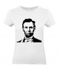 T-shirt Femme Abraham Lincoln [USA, Star, Président, Célébrité] T-shirt Manches Courtes, Col Rond