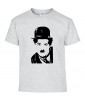 T-shirt Homme Charlie Chaplin [Cinéma, Star, Artiste, Rétro, Films, Célébrité] T-shirt Manches Courtes, Col Rond