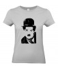 T-shirt Femme Charlie Chaplin [Cinéma, Star, Artiste, Rétro, Films, Célébrité] T-shirt Manches Courtes, Col Rond