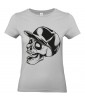 T-shirt Femme Tête de Mort Skater [Skull, Urban, Hip-Hop] T-shirt Manches Courtes, Col Rond