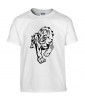 T-shirt Homme Tattoo Lion Design [Tatouage Animaux, Graphique, Zodiac] T-shirt Manches Courtes, Col Rond