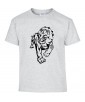 T-shirt Homme Tattoo Lion Design [Tatouage Animaux, Graphique, Zodiac] T-shirt Manches Courtes, Col Rond