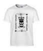 T-shirt Homme Tête de Mort Roi de Coeur [Skull, King, Poker, Carte] T-shirt Manches Courtes, Col Rond