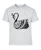 T-shirt Homme Tattoo Cygne [Tatouage, Oiseau, Graphique, Design, Animaux] T-shirt Manches Courtes, Col Rond