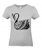 T-shirt Femme Tattoo Cygne [Tatouage, Oiseau, Graphique, Design, Animaux] T-shirt Manches Courtes, Col Rond
