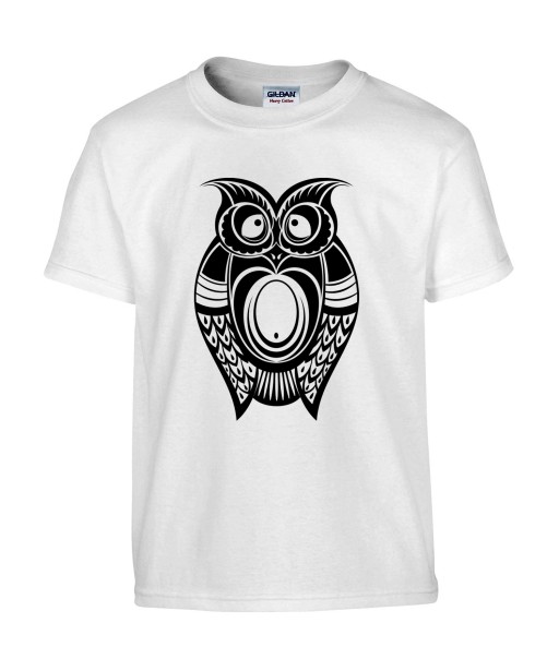 T-shirt Homme Tattoo Hibou [Tatouage, Oiseau, Graphique, Design, Chouette, Animaux] T-shirt Manches Courtes, Col Rond