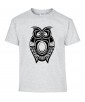 T-shirt Homme Tattoo Hibou [Tatouage, Oiseau, Graphique, Design, Chouette, Animaux] T-shirt Manches Courtes, Col Rond