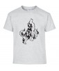 T-shirt Homme Tattoo Tribal Loup Hurlement [Tatouage, Animaux, Graphique, Design] T-shirt Manches Courtes, Col Rond