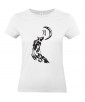 T-shirt Femme Tattoo Tribal Loup Lune [Tatouage, Animaux, Graphique, Design] T-shirt Manches Courtes, Col Rond