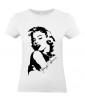 T-shirt Femme Portrait Marylin Monroe Portrait [Sexy, Actrice, Poupoupidou, Célébrité] T-shirt manche Courtes, Col Rond
