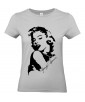 T-shirt Femme Portrait Marylin Monroe Portrait [Sexy, Actrice, Poupoupidou, Célébrité] T-shirt manche Courtes, Col Rond
